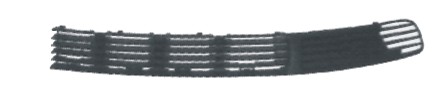 Решетка в бампер длинная б/отв AUDI 100 (C4), 01.91 - 08.94