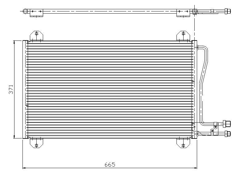 Радиатор кондиц MERCEDES BENZ SPRINTER (95-)