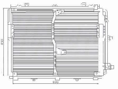 Радиатор кондиционера MERCEDES BENZ (S-kl W140), 04.91 - 10.98