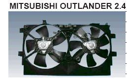 Диффузор радиатора Outlander 07-/Lancer 07- MITSUBISHI OUTLANDER, 07 - 09